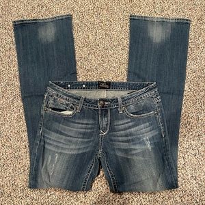 Express denim, boot cut jeans, low rise